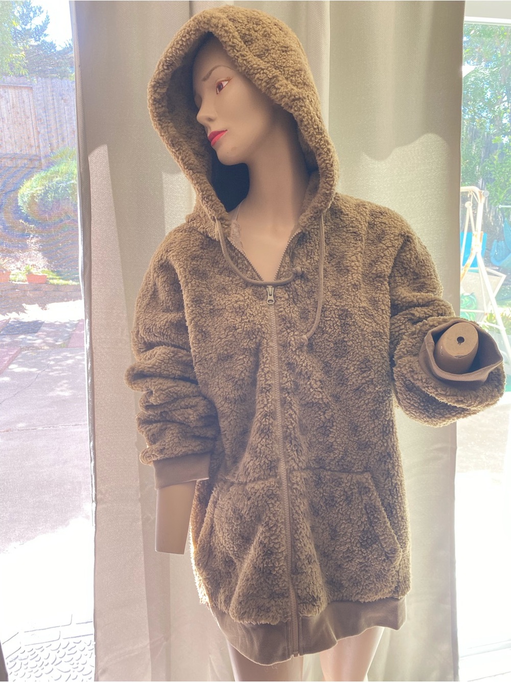 Original Use Camel Sherpa Hoodie Label Detail